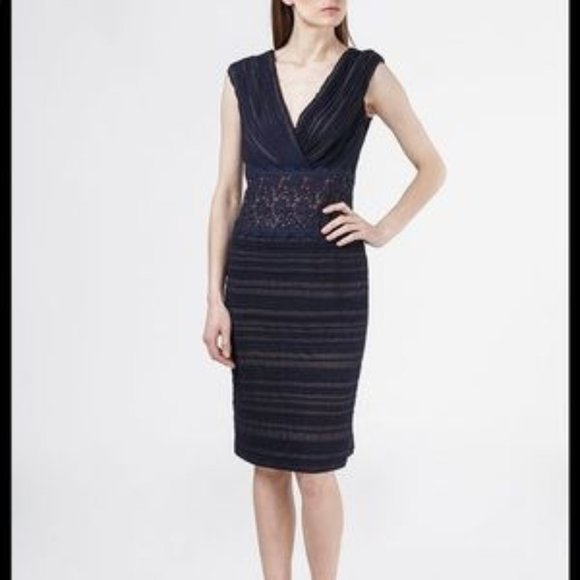 Tadashi Shoji Dresses & Skirts - Tadashi Shoji Chiffon Floral Lace Formal Dress 16